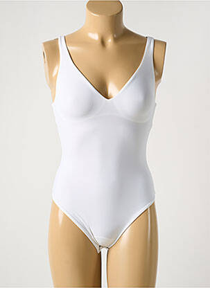 Body lingerie stretch blanc COTTON CLUB femme