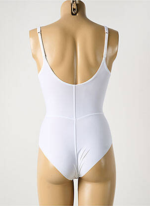 Body lingerie effet matière satinée blanc COTTON CLUB femme