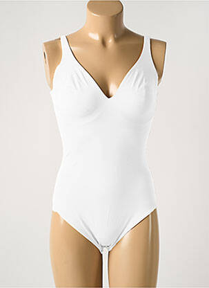 Body lingerie stretch blanc COTTON CLUB femme