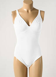 Body lingerie stretch blanc COTTON CLUB femme
