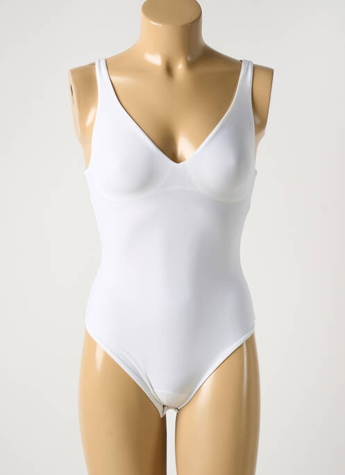Body lingerie stretch blanc COTTON CLUB femme