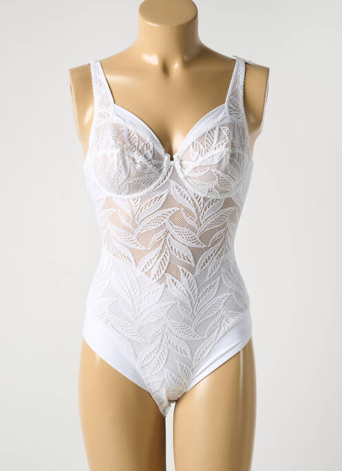 Body lingerie blanc BARBARA pour femme