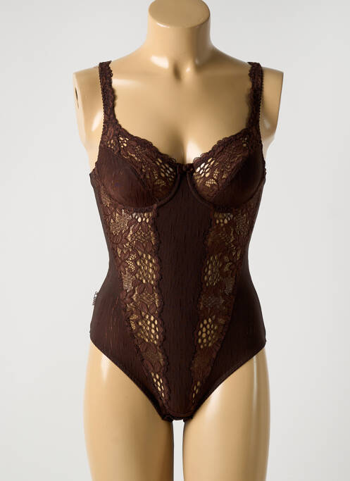 Body lingerie marron MARIE JO pour femme