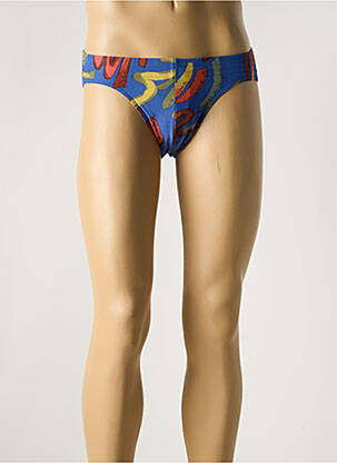 Slip de bain imprimé fantaisie bleu RASUREL homme