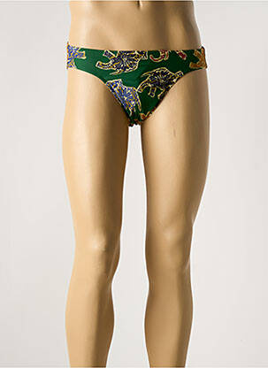Slip de bain imprimé fantaisie vert RASUREL homme