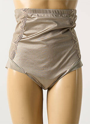 Culotte haute tissage satiné marron LISE CHARMEL femme