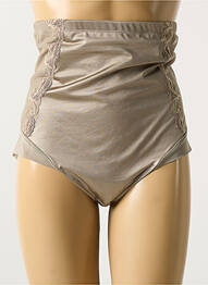 Culotte haute tissage satiné marron LISE CHARMEL femme