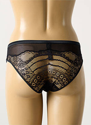 Culotte légère et transparente noir RCRESCENTINI BY COTTON BLUB femme