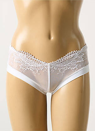 Culotte légère et transparente blanc RCRESCENTINI BY COTTON BLUB femme