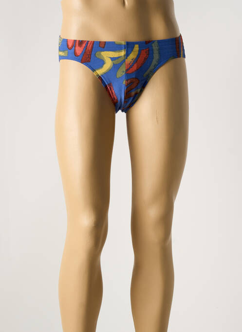 Slip de bain imprimé fantaisie bleu RASUREL homme