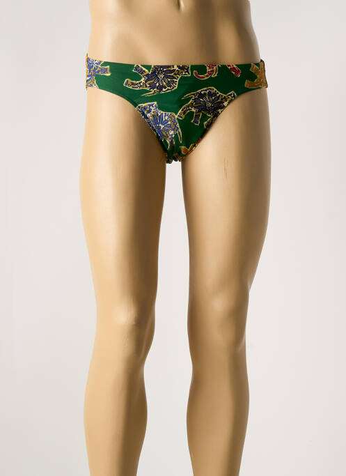 Slip de bain imprimé fantaisie vert RASUREL homme