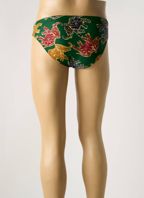 Slip de bain imprimé fantaisie vert RASUREL homme