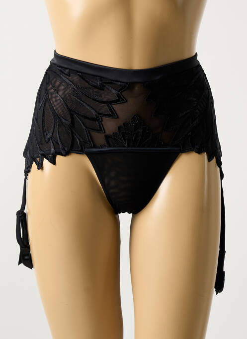 Guêpière/Porte-jarretelle noir RCRESCENTINI BY COTTON BLUB pour femme