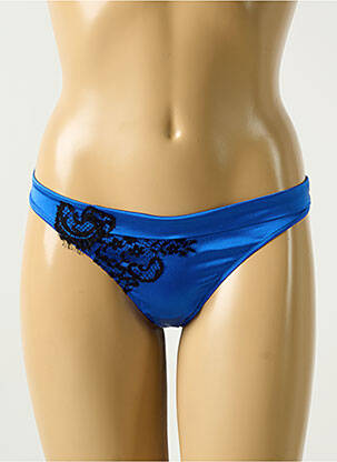 String tissage satiné bleu COTTON CLUB femme
