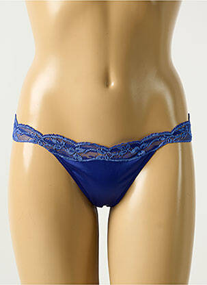 String tissage satiné bleu COTTON CLUB femme