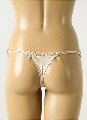 String tissage dentelle beige COTTON CLUB femme