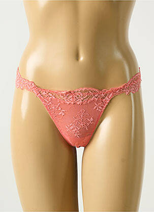 String tissage dentelle orange COTTON CLUB femme