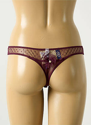 String tissage tulle violet COTTON CLUB femme