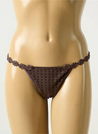 String tissage popeline marron MARIE JO femme