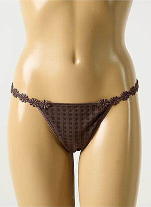 String stretch marron MARIE JO femme