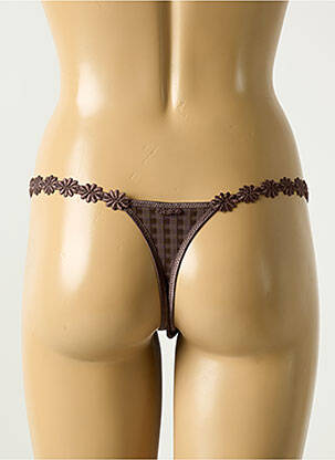 String tissage popeline marron MARIE JO femme