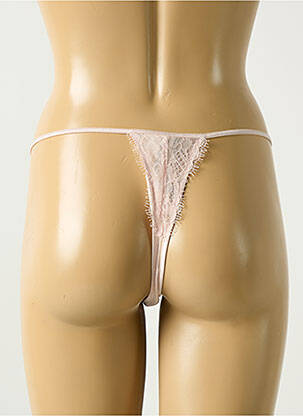 Tanga tulle transparent rose LISE CHARMEL femme