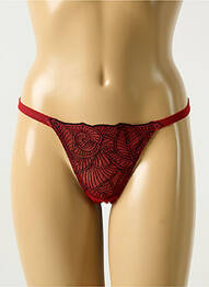 String tissage tulle rouge RAVAGE femme