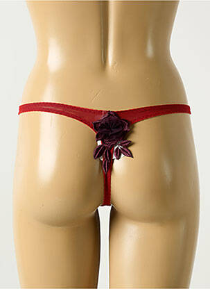 String tissage tulle rouge RAVAGE femme
