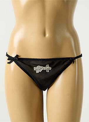 String tissage tulle noir VIVIS femme