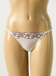 String tissage popeline beige MARIE JO femme