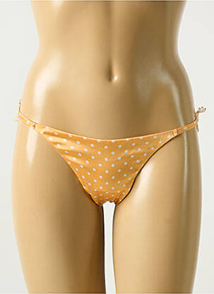 String tissage satiné orange COTTON CLUB femme