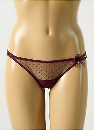 String tissage tulle violet COTTON CLUB femme