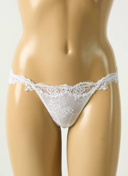 String tissage dentelle blanc COTTON CLUB femme