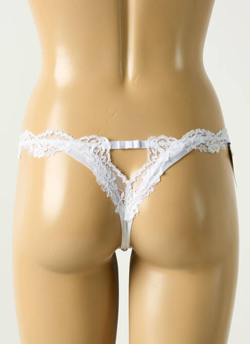 String tissage dentelle blanc COTTON CLUB femme