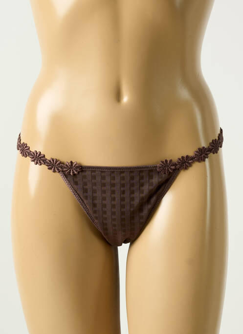 String stretch marron MARIE JO femme