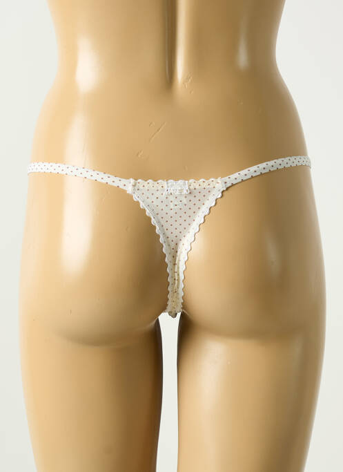 String tissage popeline beige MARIE JO femme