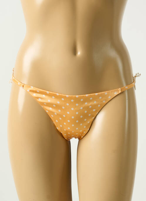 String tissage satiné orange COTTON CLUB femme