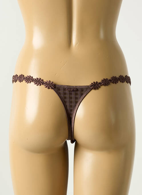 String marron MARIE JO femme