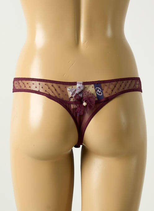 String violet COTTON CLUB pour femme