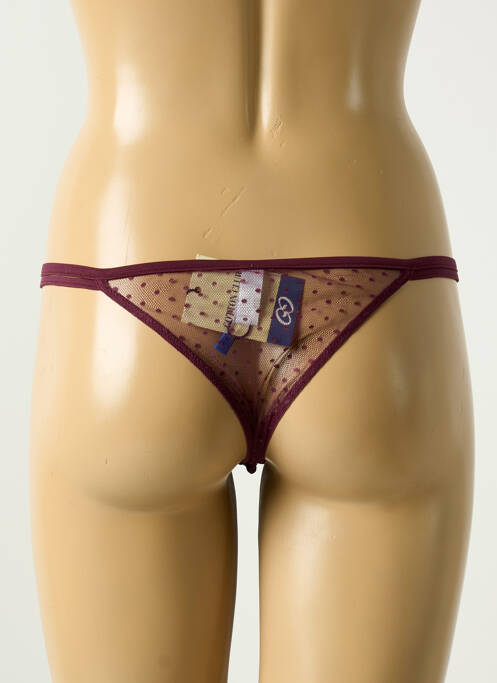 String violet COTTON CLUB pour femme