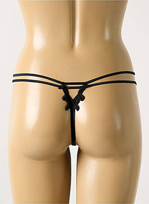 String effet matière satinée noir RCRESCENTINI BY COTTON BLUB femme