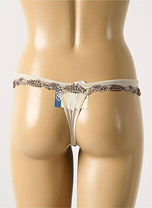 String tissage tulle beige COTTON CLUB femme