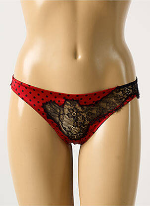 String tissage satiné rouge COTTON CLUB femme