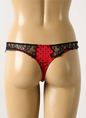 String tissage satiné rouge COTTON CLUB femme