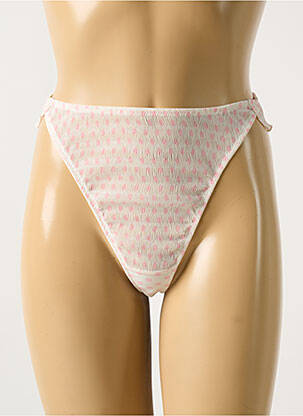 Tanga légère et transparente rose RAVAGE femme