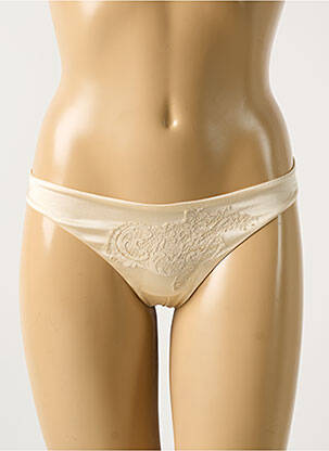 String tissage satiné beige COTTON CLUB femme