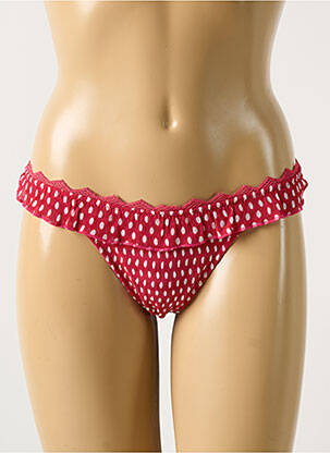 String stretch rouge RAVAGE femme