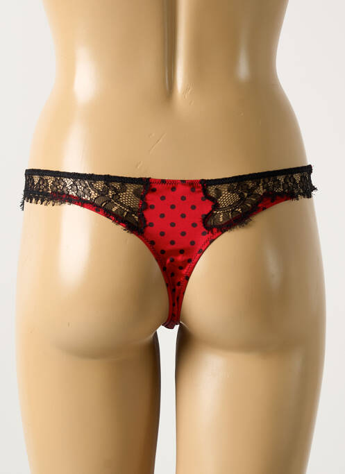 String tissage satiné rouge COTTON CLUB femme
