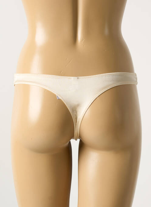 String tissage satiné beige COTTON CLUB femme