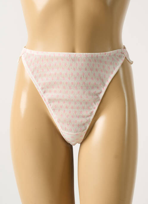 Tanga rose RAVAGE pour femme